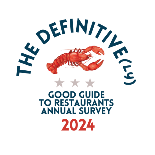 The Definitive(ly) Good Guide to Restaurants Annual Survey 2024 logo