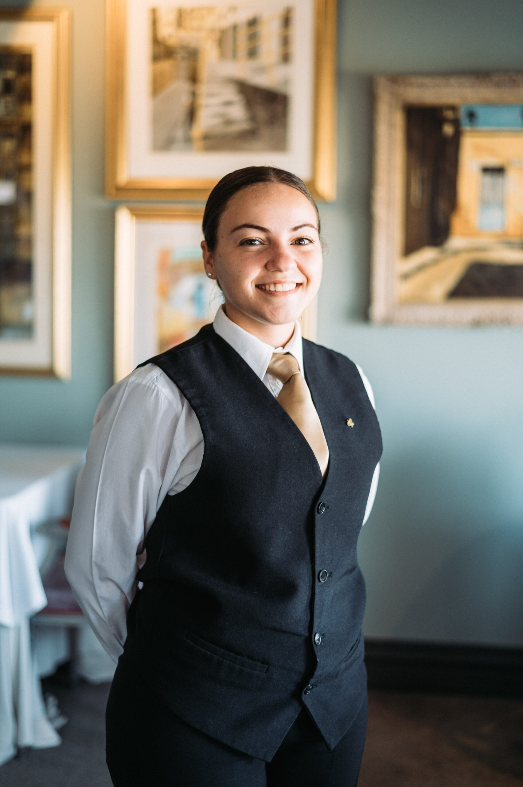 Young restaurant worker