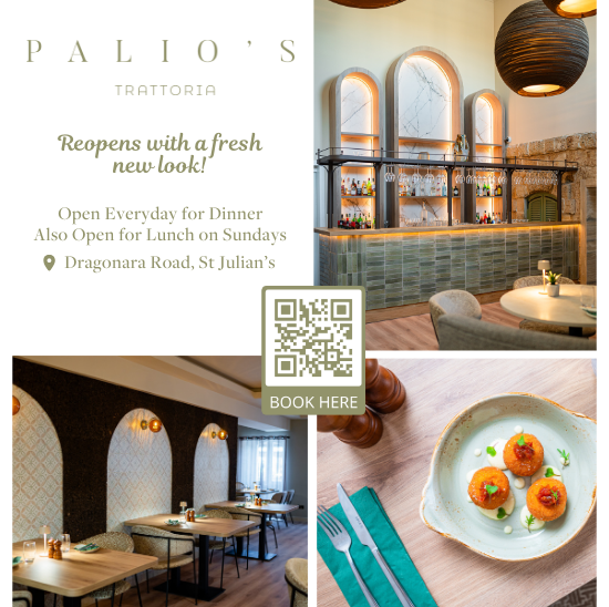 Palio’s Trattoria Reopens with a Fresh New Look – Same Charm, Same Flavour